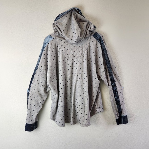 Simply Vera Vera Wang Velour Hoodie Pajama Top Fair Isle Size XXL - Picture 4 of 4